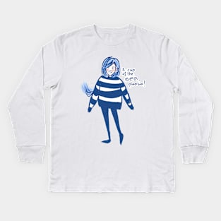 a cup of the sea please Kids Long Sleeve T-Shirt